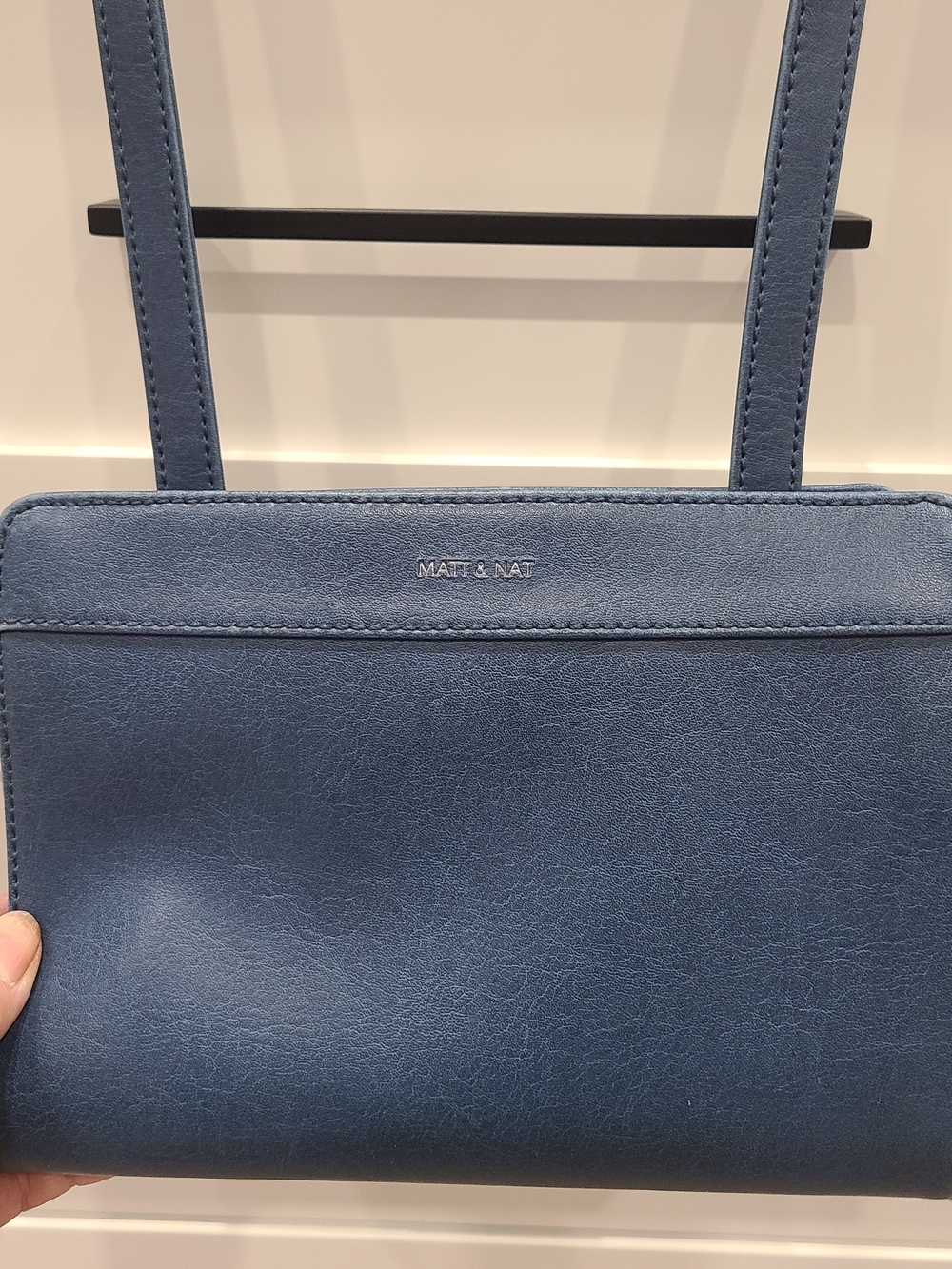 Matt & Nat Blue Vegan Leather Shoulder Bag